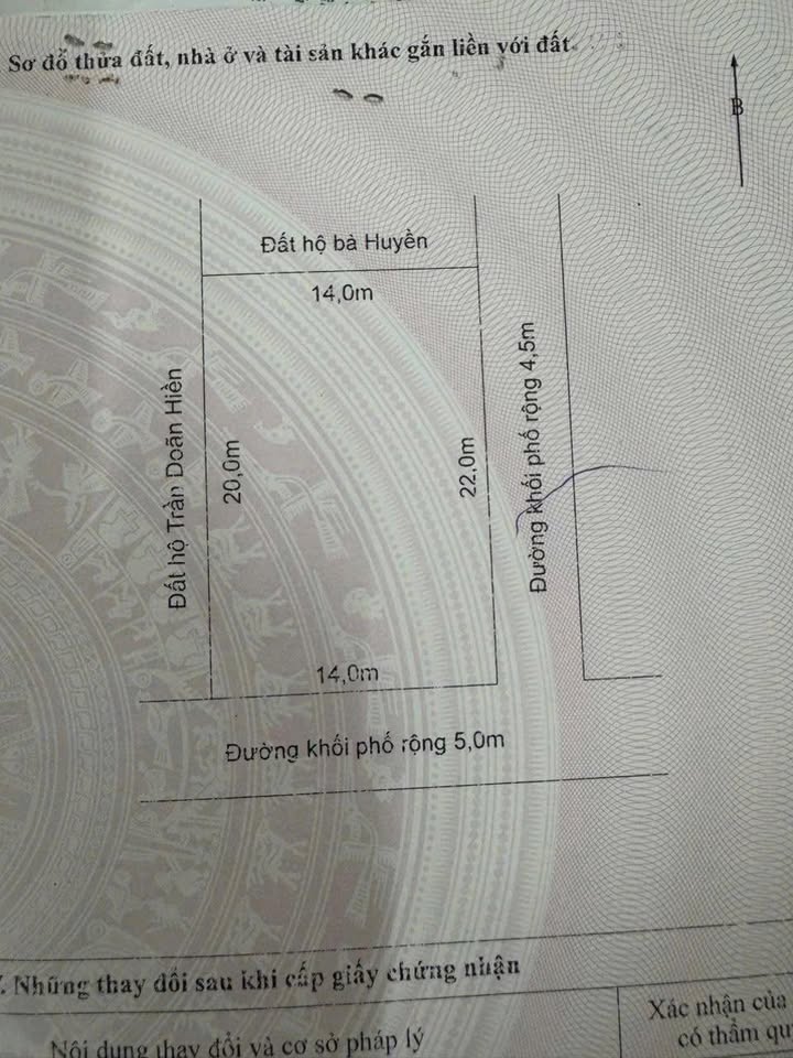 Đất nền Lê Duẩn Hà Tĩnh 308m² - Sổ đỏ chính chủ