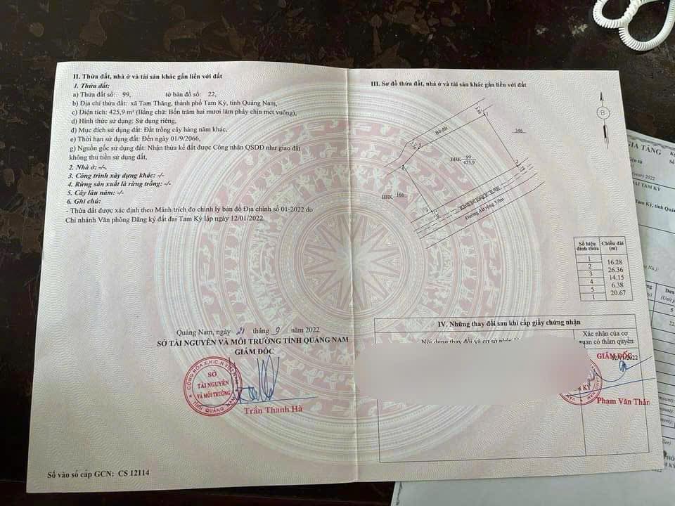 Đất nền Đường 615 Phú Ninh 600m² 2xx triệu - Sổ đỏ chính chủ