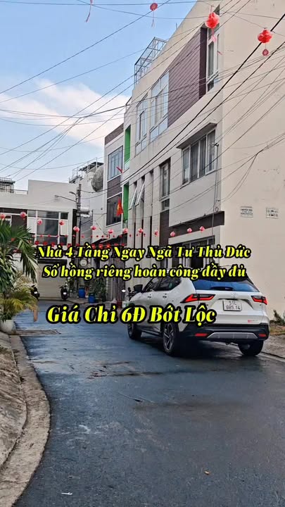 Nhà Phố Thủ Đức 50m² - 3 Tầng Hẻm Xe Hơi 6m - Giá 6 Tỷ