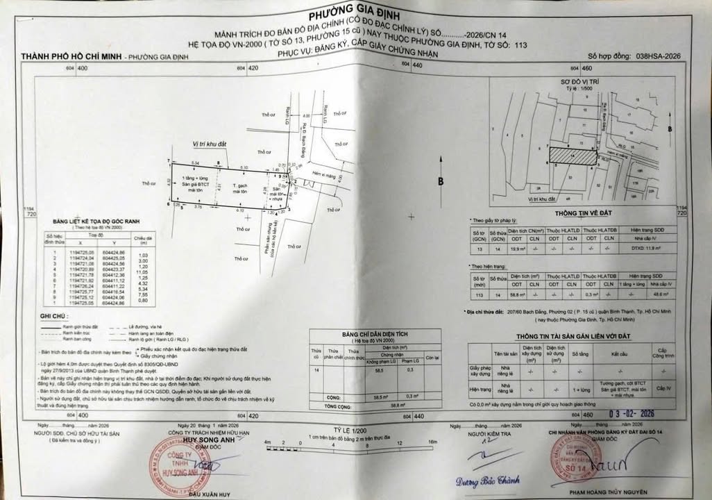 Nhà Hẻm Ba Gác Bạch Đằng, Bình Thạnh - 60m² - 4.8 Tỷ TL