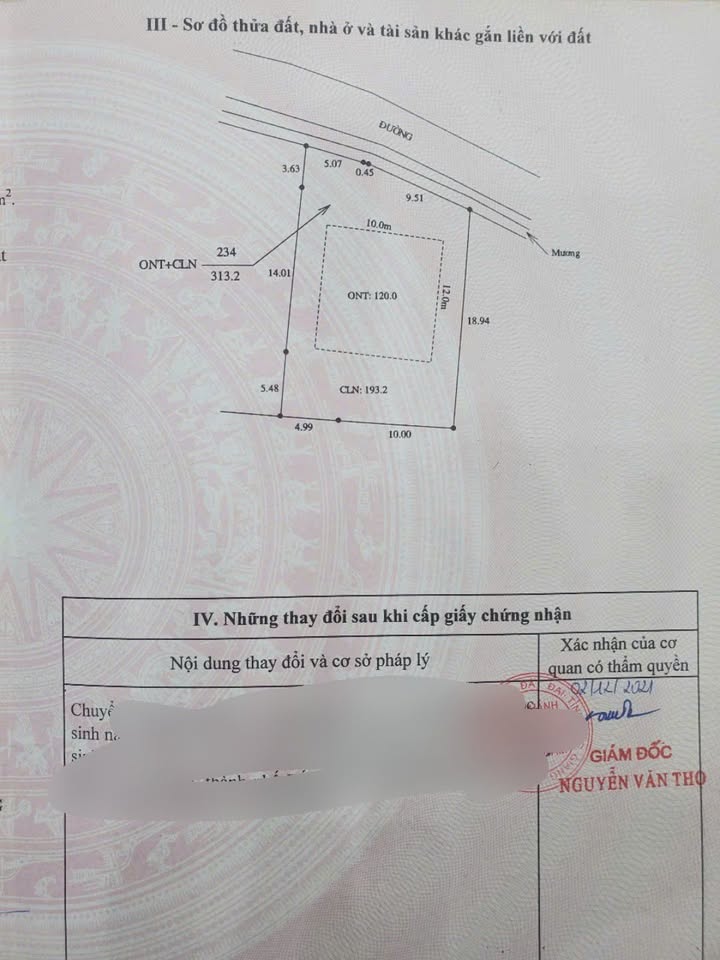 Bán đất 313m² Lục Nam, Bắc Giang - Sổ đỏ thổ cư, giá chỉ 8xx triệu