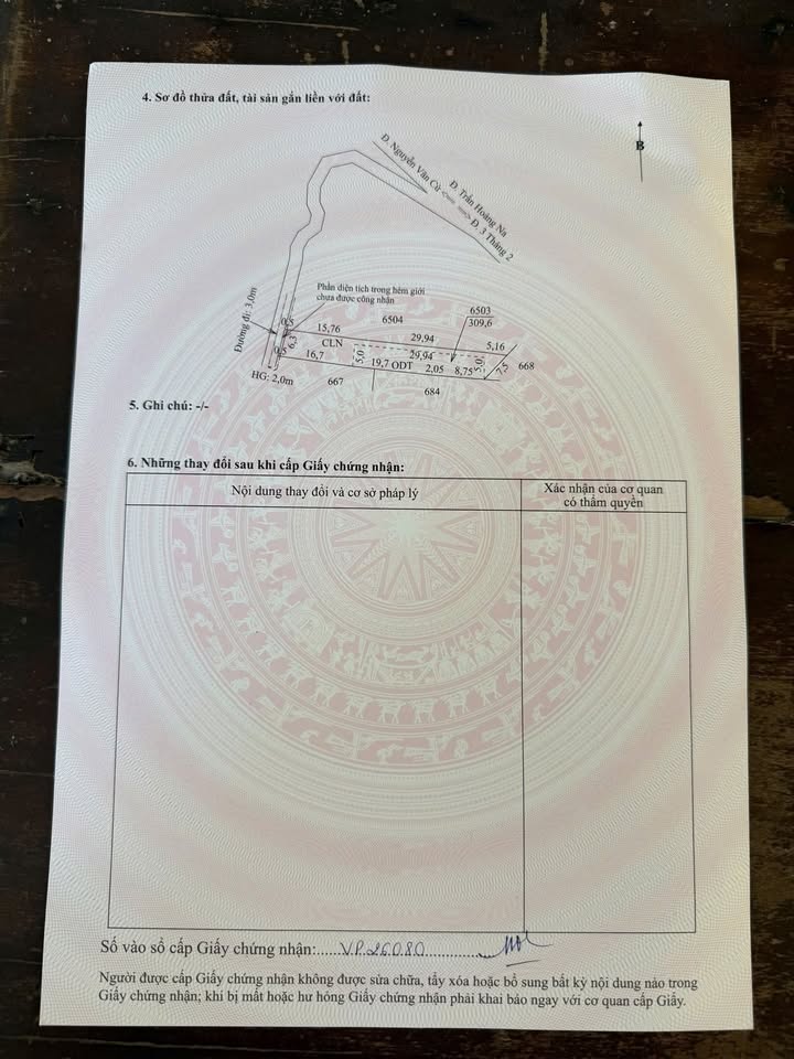Bán Đất Hẻm Trần Hoàng Na, Cần Thơ - 309.6m² - Giá 5.5 Tỷ