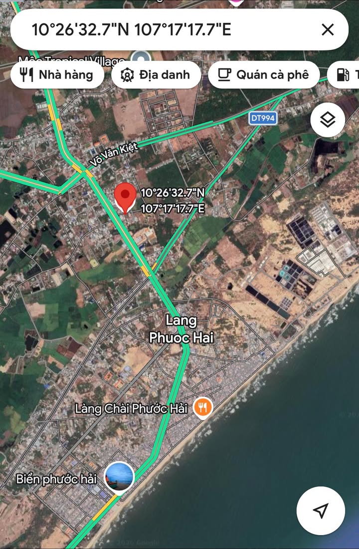 Bán Đất Nền Phước Hải 120m² - Sổ Đỏ Riêng, Cách Biển 1km