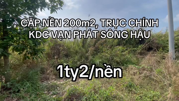 Đất Vàng KDC Vạn Phát Sông Hậu, Cần Thơ - 100m² Thổ Cư, Mặt Tiền Lộ 26m