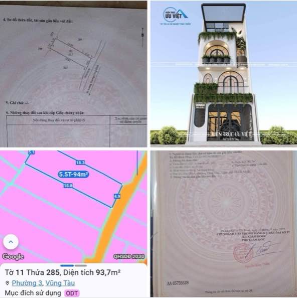 Bán Đất Vũng Tàu 106m² Thổ Cư 100%, Gần Biển Bãi Trước - Giá Tốt