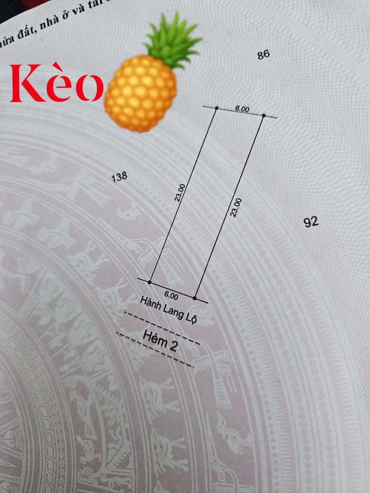 Đất Nền Mặt Tiền Lộ Đan Châu Thành, Sóc Trăng - 138m² Giá Tốt