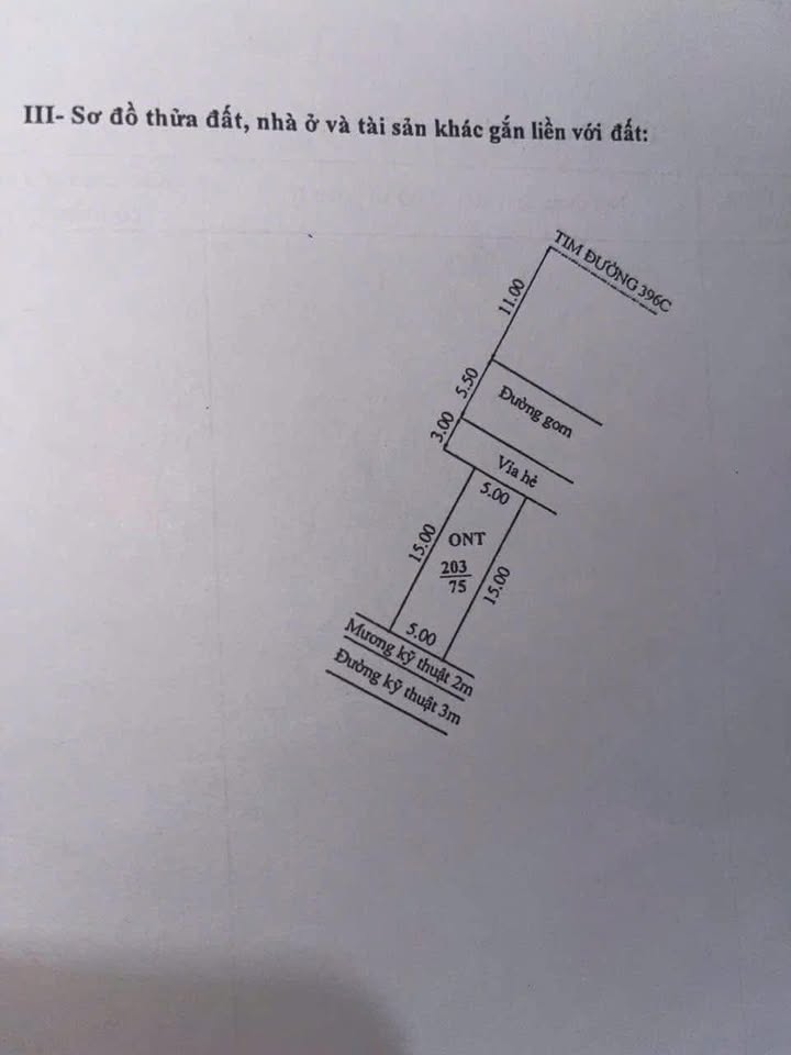 Đất nền 75m² mặt tiền 5m, đường 396C Hưng Yên - Kinh doanh sầm uất
