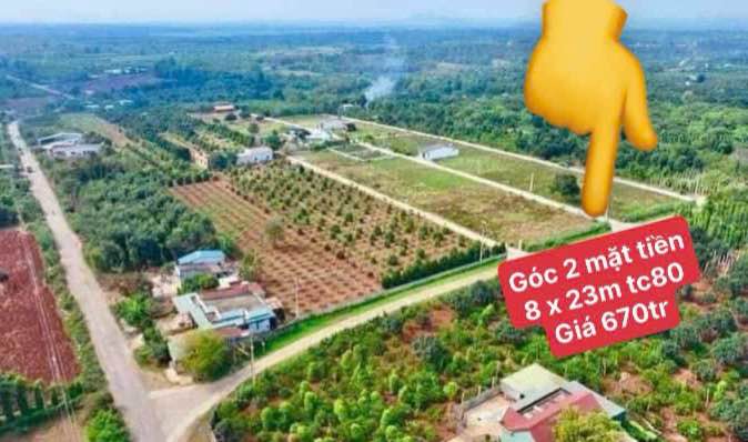 Đất Nền 2 Mặt Tiền 184m² P. Ea Tam, Buôn Ma Thuột - Giá 670 Triệu