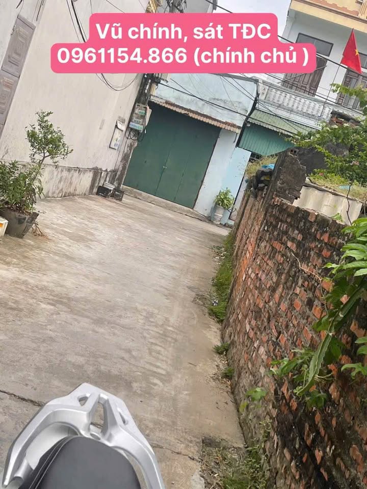 Đất thổ cư Vũ Chính 80.3m² - Sổ đỏ chính chủ, gần TĐC BV 1.200