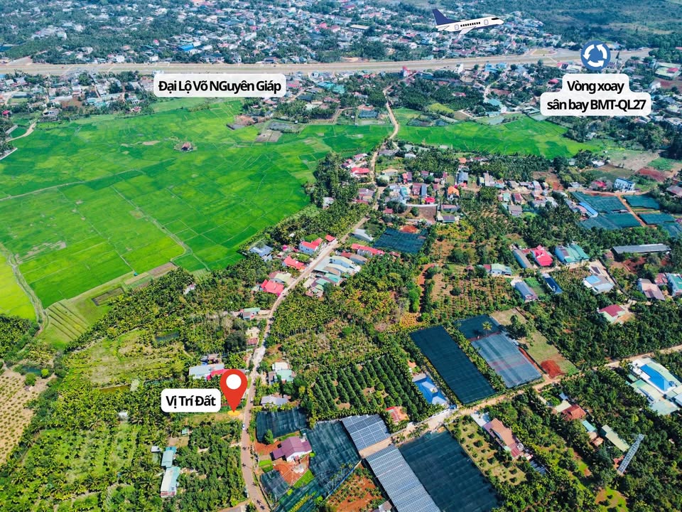 Đất Vườn Góc 2 Mặt Tiền Đại Lộ Võ Nguyên Giáp - Buôn Ma Thuột, 400m²