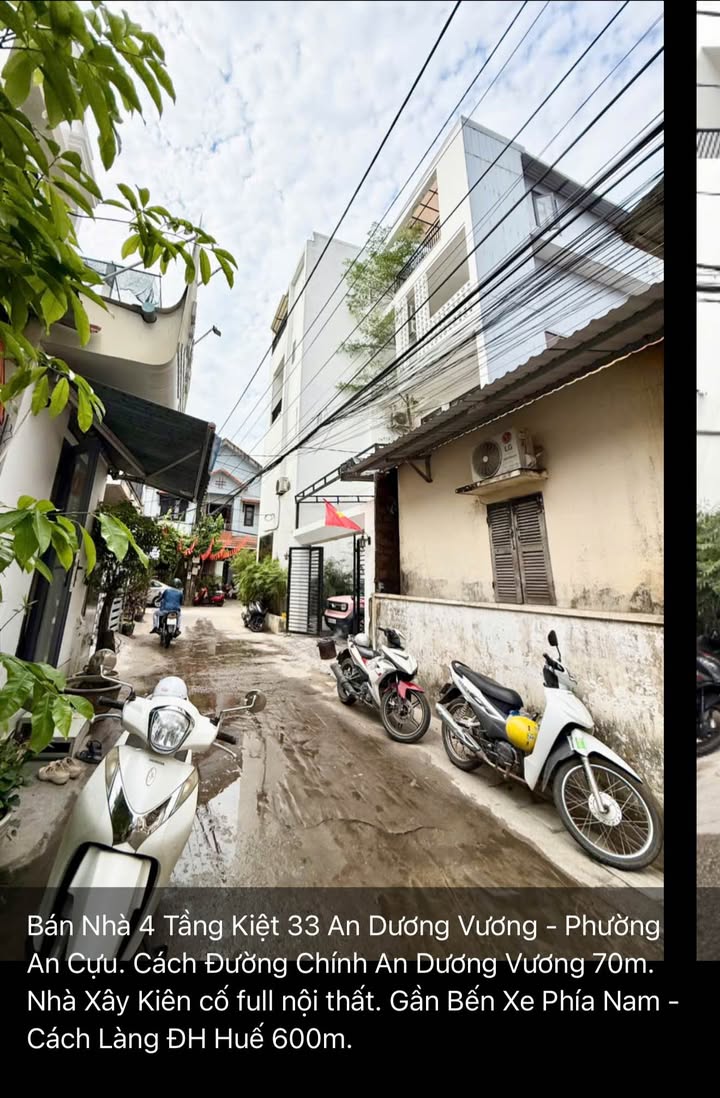 Nhà 4 Tầng Kiệt An Dương Vương Huế - 77.5m² Nở Hậu - Giá 3.9 Tỷ