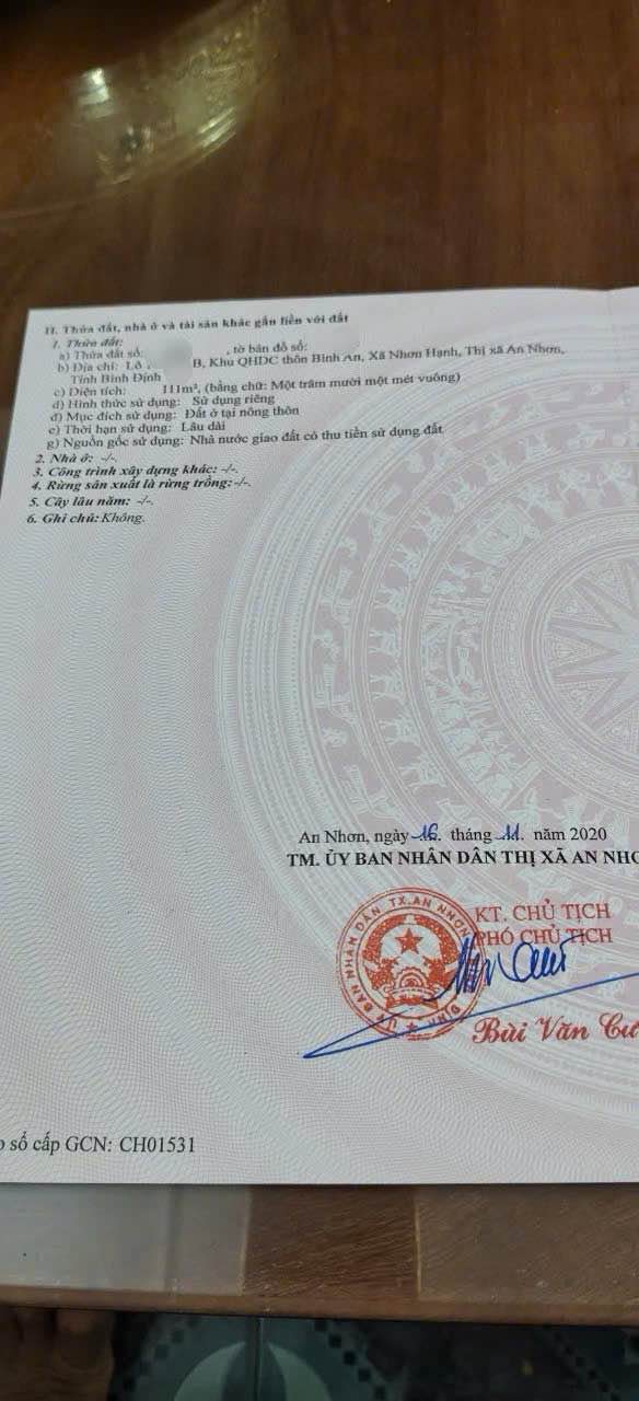 Đất Nền Bình An, Bình Định - 111m² Giá Tốt