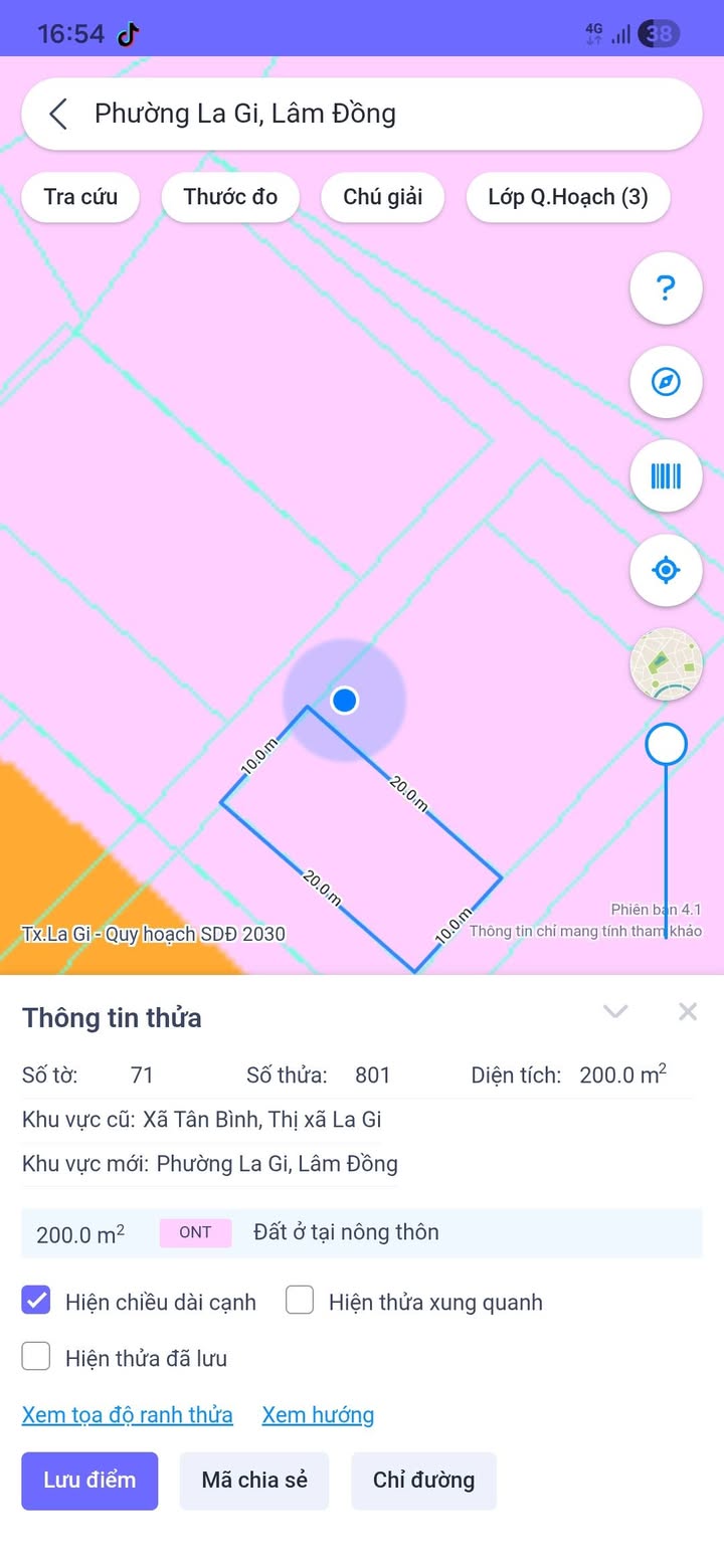 Đất thổ cư 130m² đường Kiếm, La Gi - Giá 1.1 tỷ, Sẵn sổ hồng