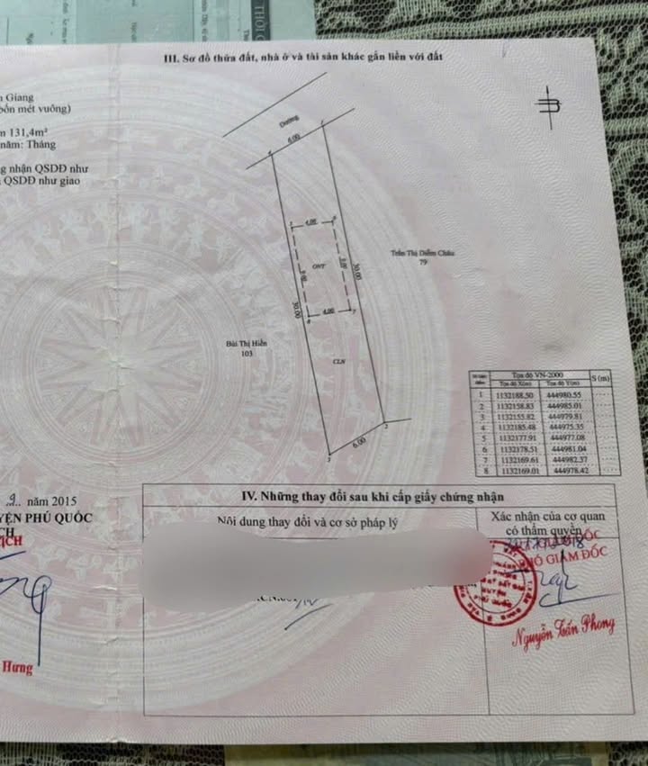 Bán Đất Thổ Cư 167m² Bến Tràm, Phú Quốc - Giá 1 Tỷ Đầu Tư