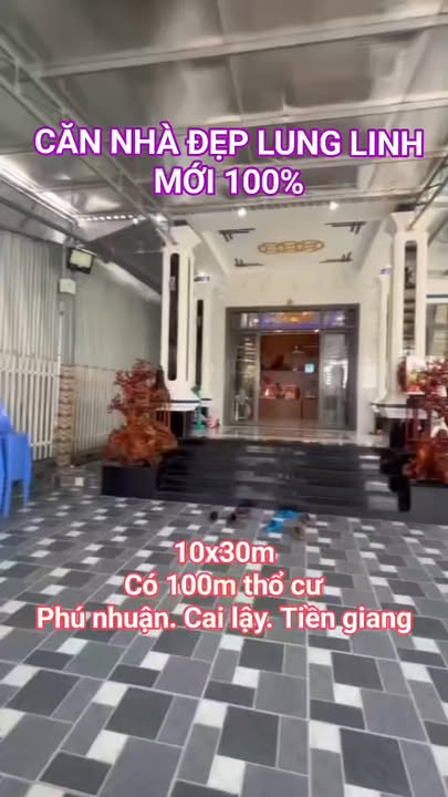 Nhà Đẹp 300m² Phú Nhuận, Tiền Giang - Giá 2.5 Tỷ, Ô Tô Tới Nhà