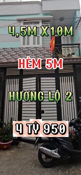 Nhà Hẻm 688 Hương Lộ 2, Bình Tân - 45m², Nở Hậu, 4.95 Tỷ
