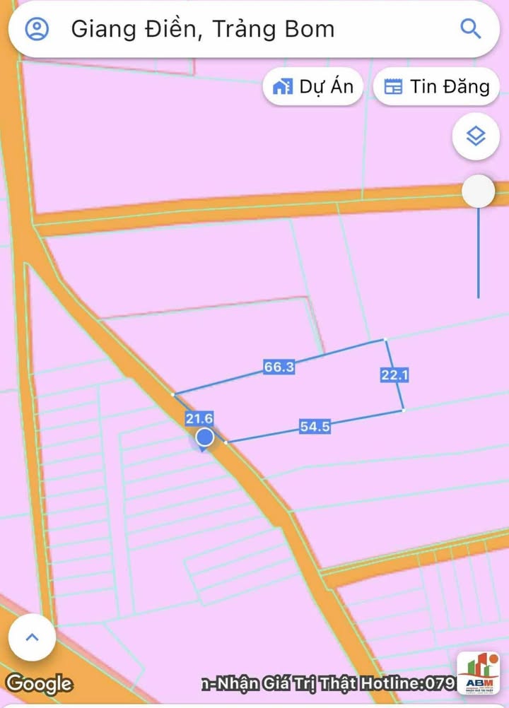Đất Vàng Giang Điền - 432m² Mặt Tiền 21m, Giá 3 Tỷ - Sẵn Sàng Xây Kho Xưởng, Nhà Vườn