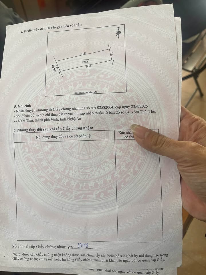 Bán Nhanh 2 Lô Đất Vàng Phường Hưng Lộc, TP Vinh - 112.4m² Hướng Tây Nam