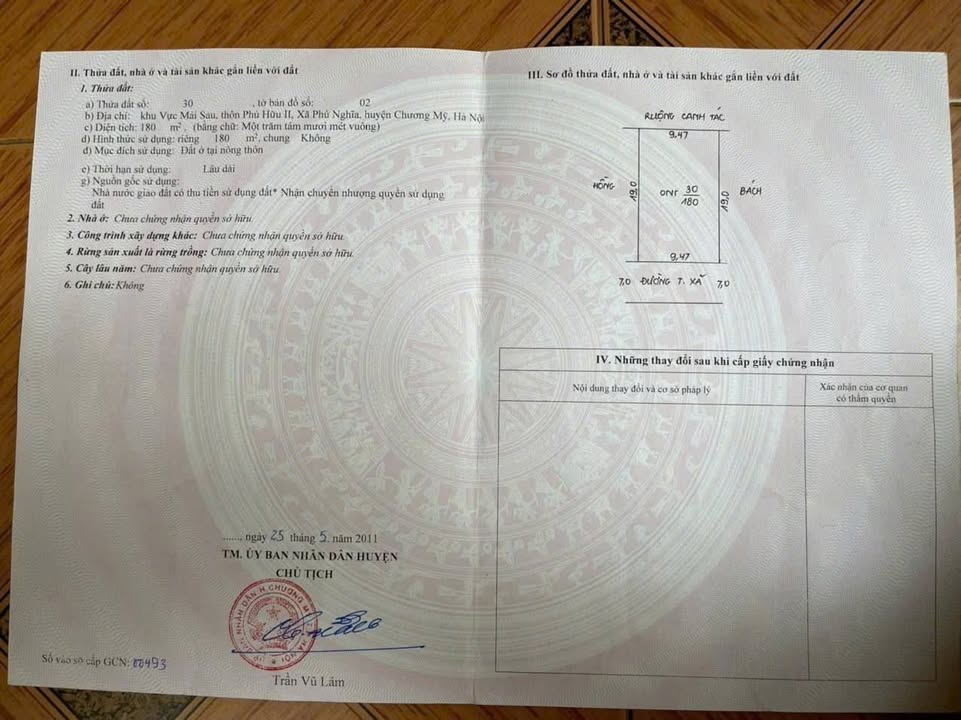 Đất nền xã Phú Nghĩa, Chương Mỹ 180m² giá chỉ hơn 2x triệu/m² - Đầu tư sinh lời lý tưởng!