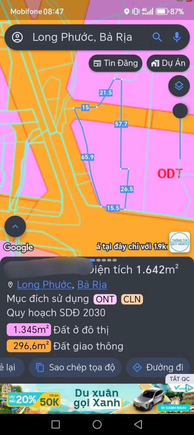 Đất Vàng 1600m² Mặt Tiền Hương Lộ 3, Bà Rịa - Giá Tốt 9 Tỷ