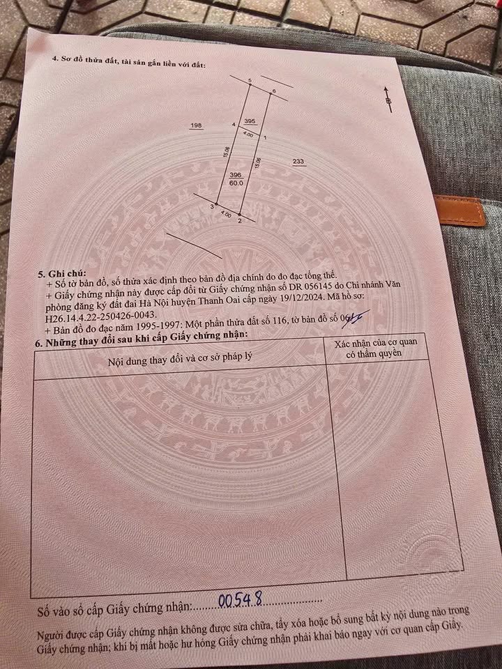 Đất nền 60m² mặt đường ô tô tránh, Thanh Oai - Kinh doanh đắc lợi