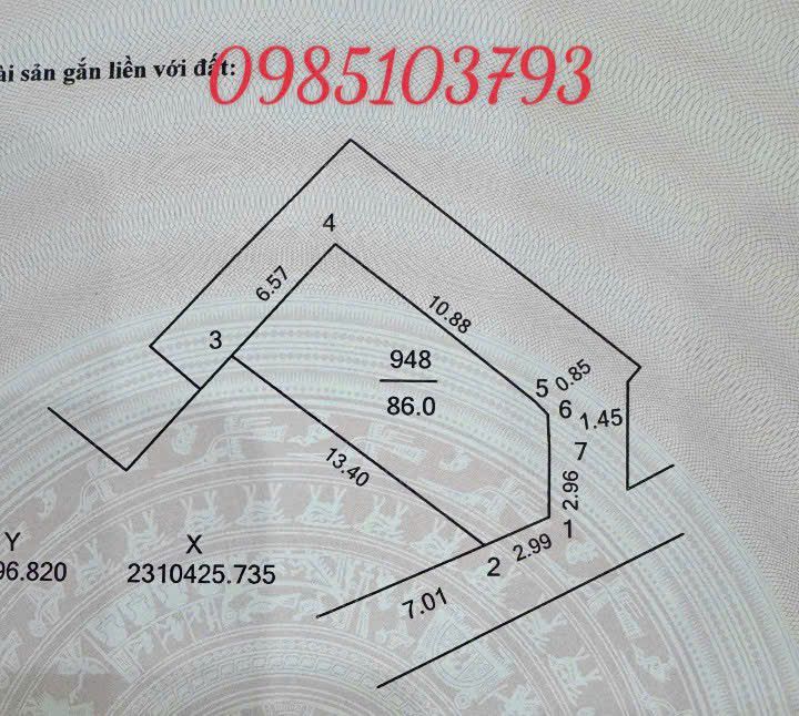 Bán đất nền 86m² nở hậu, đường ô tô tránh tại Hồng Vân, Thường Tín
