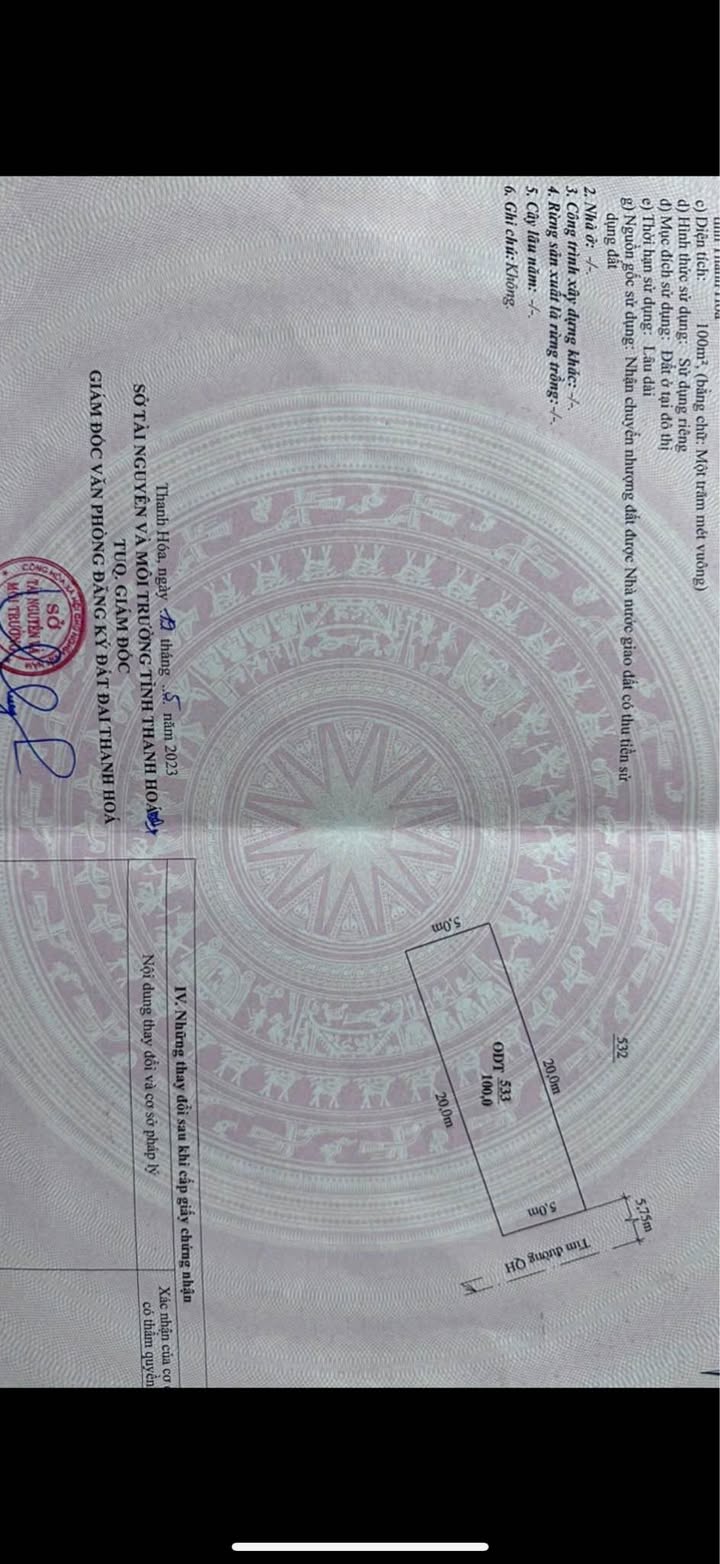 Đất nền LK29 An Hoạch - 100m² - Sẵn móng 4 tầng - Thanh Hóa