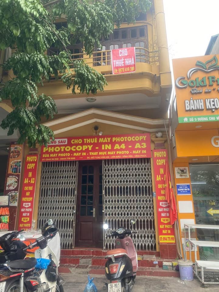 Cho thuê nhà nguyên căn mặt tiền đường Chu Văn An, Vĩnh Yên - Giá tốt