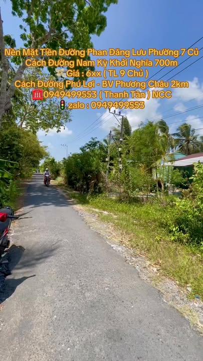 Đất Nền 141.8m² Mặt Tiền Phan Đăng Lưu, Sóc Trăng - Giá 650 Triệu