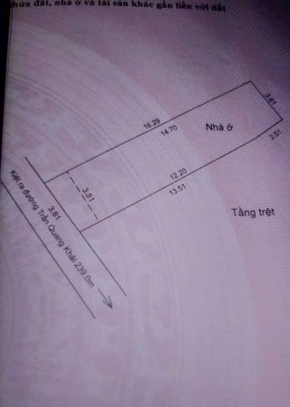 Nhà cấp 4 kiệt Trần Quang Khải, Sơn Trà - 62m² giá 3.65 tỷ