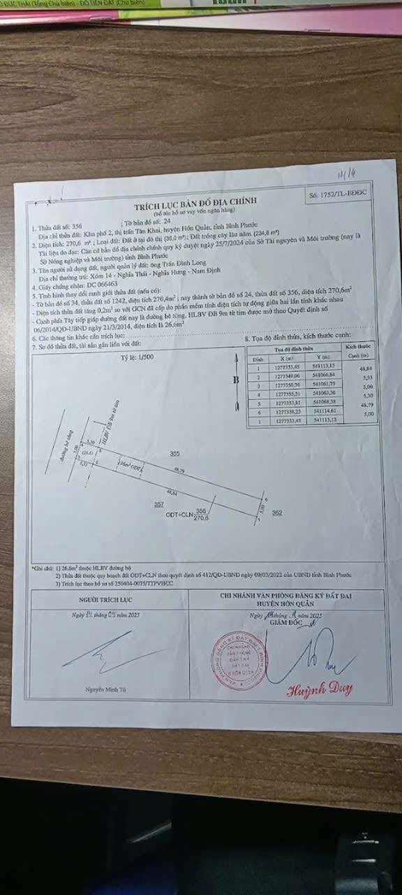 Bán Gấp Đất Nền 300m² Tân Hiệp, Hớn Quản - Sổ Hồng Sẵn, Giá 500 Triệu