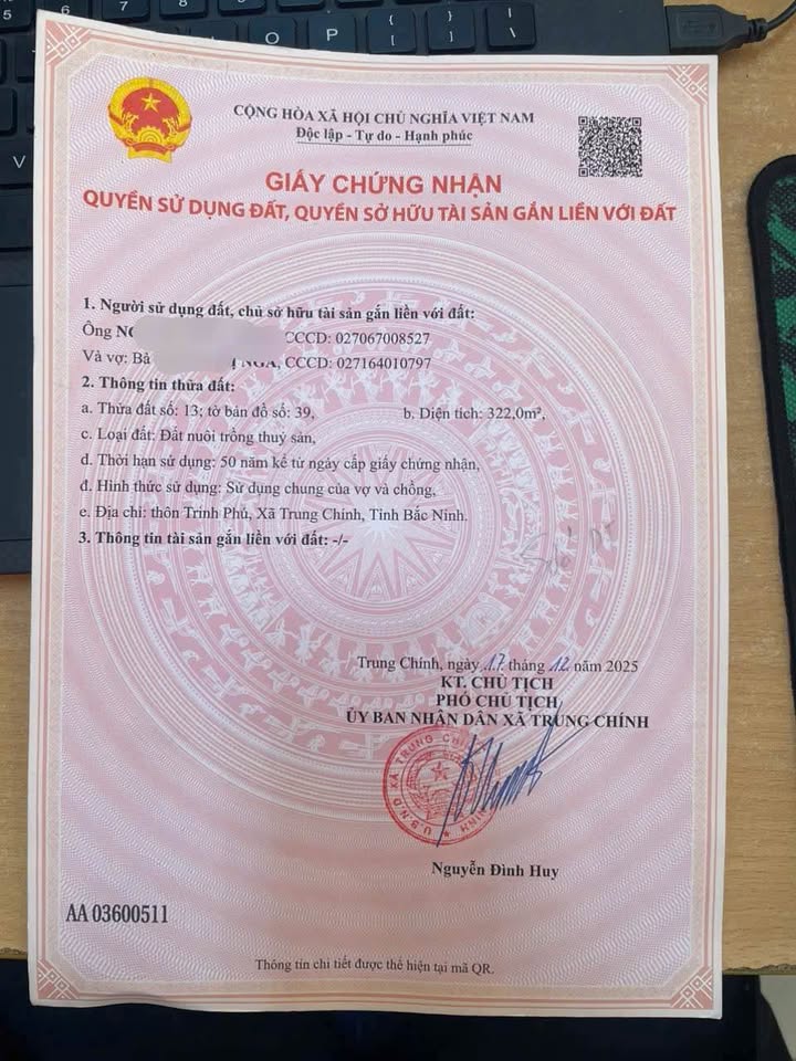 Đất Nền Lương Tài, Bắc Ninh 322m² - Sổ Đỏ Rõ Ràng, Đường Oto