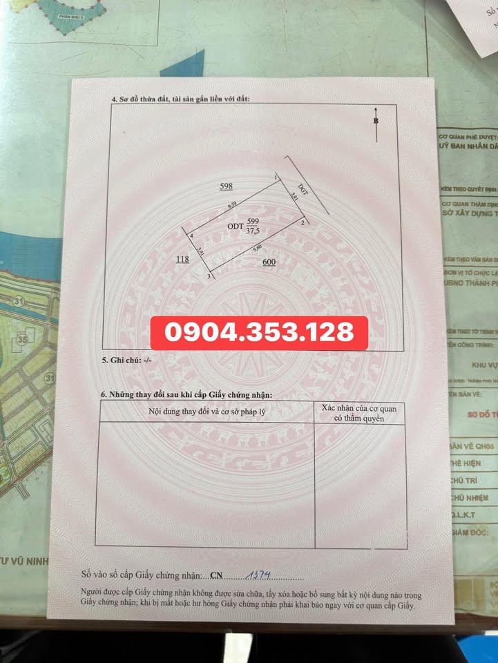 Đất thổ cư Trần Lãm, Thái Bình 38m² - Sẵn sổ, hướng Đông Bắc