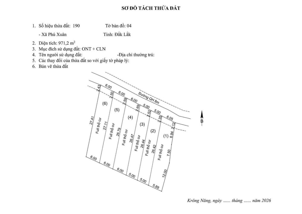 Đất Nền Buôn Ma Thuột - Sổ Hồng Full Thổ Cư, Gần QL 168m² Giá 540 Triệu