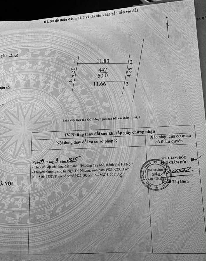 Bán đất Tây Mỗ 50m² - Tiềm năng tăng giá cao gần Vinhomes Smart City