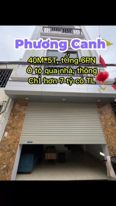 Nhà 43m² Ngã tư Canh, 5 tầng, 6PN - Ô tô đỗ cửa, Giá hơn 7 tỷ