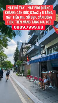 Nhà Mặt Phố Quảng Khánh 173m² - View Hồ Tây, 5 Tầng, Sẵn Tiền Tỷ