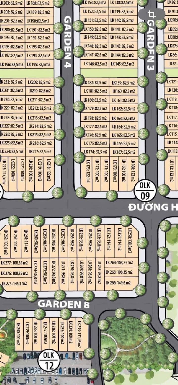 Đất nền Garden City, Thái Nguyên 98.8m² - Mặt tiền 5.2m, Giá 1.4 tỷ