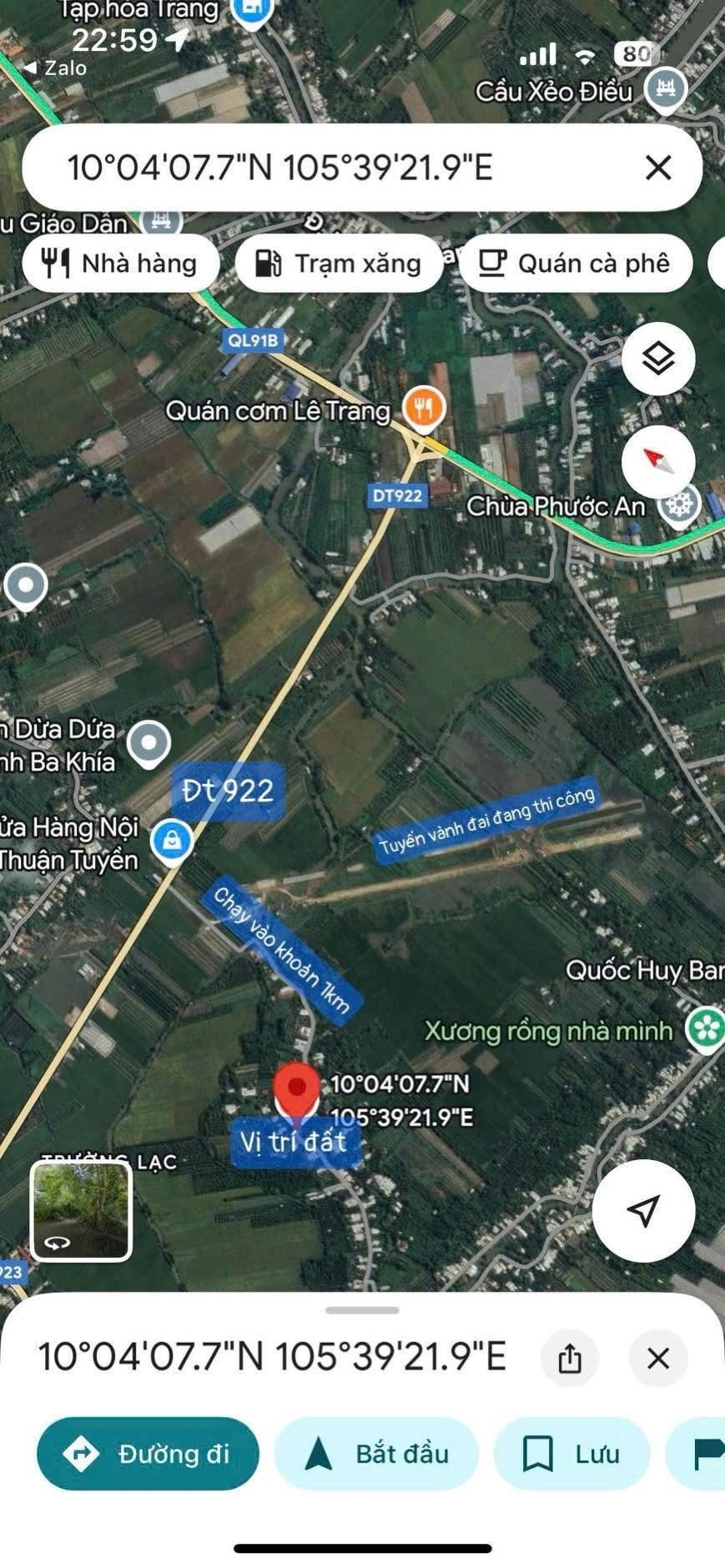 Đất thổ cư Ô Môn 287m² giá chỉ 1.45 tỷ - Cơ hội đầu tư tuyệt vời!