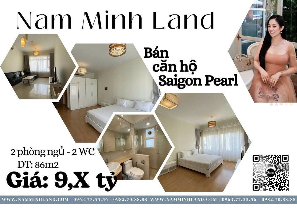 Căn hộ Saigon Pearl Phường 22 90m² giá 9.x tỷ - View Landmark 81 hút mắt