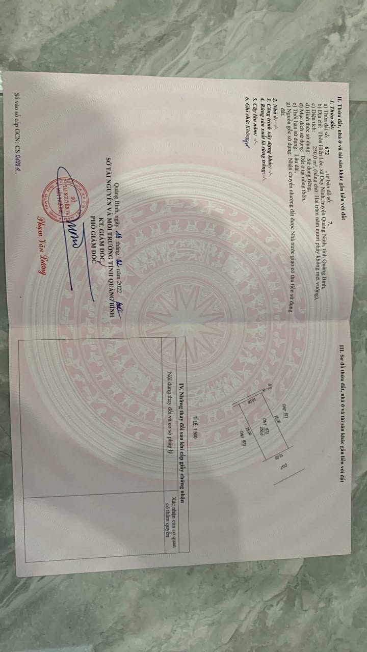 Đất nền 250m² Xã Ninh Châu - Sổ đỏ 100% đất ở, giá 1.35 tỷ