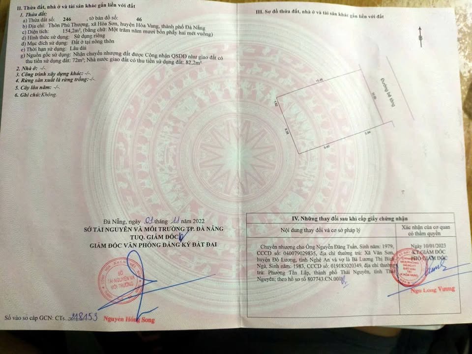 Đất Vườn 154m² Kiệt Ô Tô 4m Phú Thượng, Đà Nẵng - Hơn 1.7 Tỷ