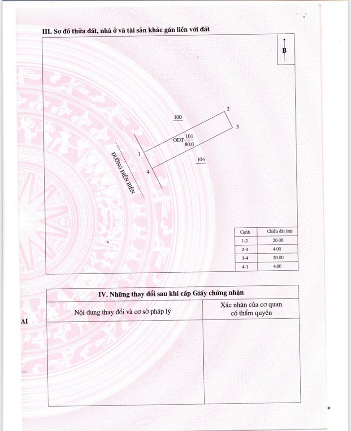 Nhà 100m² Đường Điện Biên, Yên Bái - Giá 2.55 Tỷ, Hướng Tây Nam
