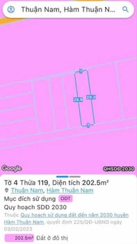 Đất nền 856m² Hàm Thuận Nam, Bình Thuận - Sổ đỏ, 3.5 tỷ