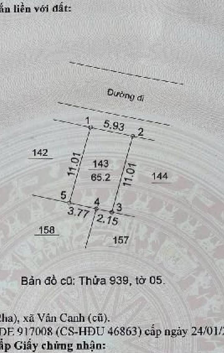 Bán Đất Dịch Vụ 25.2ha Vân Canh, Hoài Đức - Sổ Đỏ Tỷ Lệ Vàng