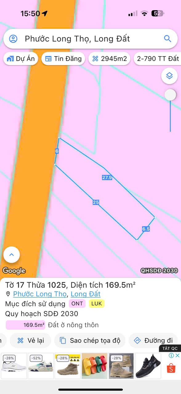 Đất Nền Mặt Tiền Phạm Hùng, Long Đất 169.5m² - Tiềm Năng Đầu Tư Vượt Trội