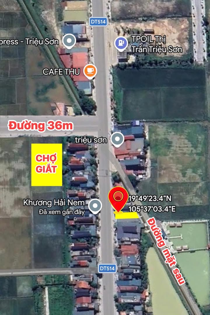 Đất Vàng Triệu Sơn - 76m² 2 Mặt Tiền Đường 514, Kinh Doanh Sầm Uất