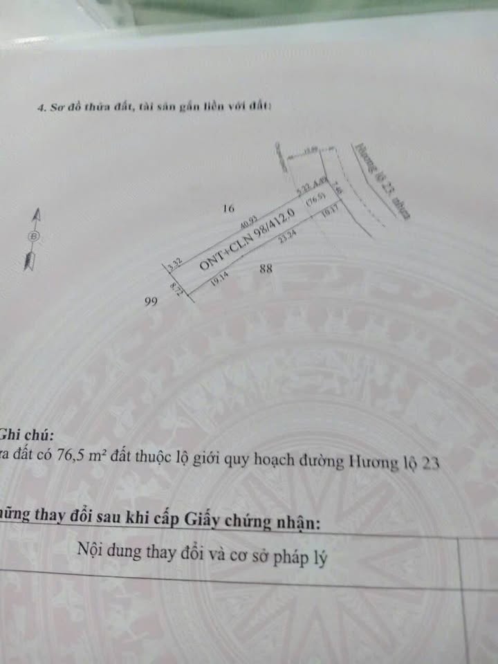 Đất Nền 303m² Mặt Tiền Hương Lộ 23, Tây Ninh - Giá 750 Triệu