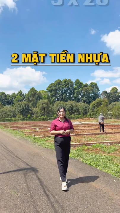 Đất Long Khánh 100m² - 2 Mặt Tiền Nhựa, Sổ Riêng Thổ Cư, Giá 1.8 Tỷ