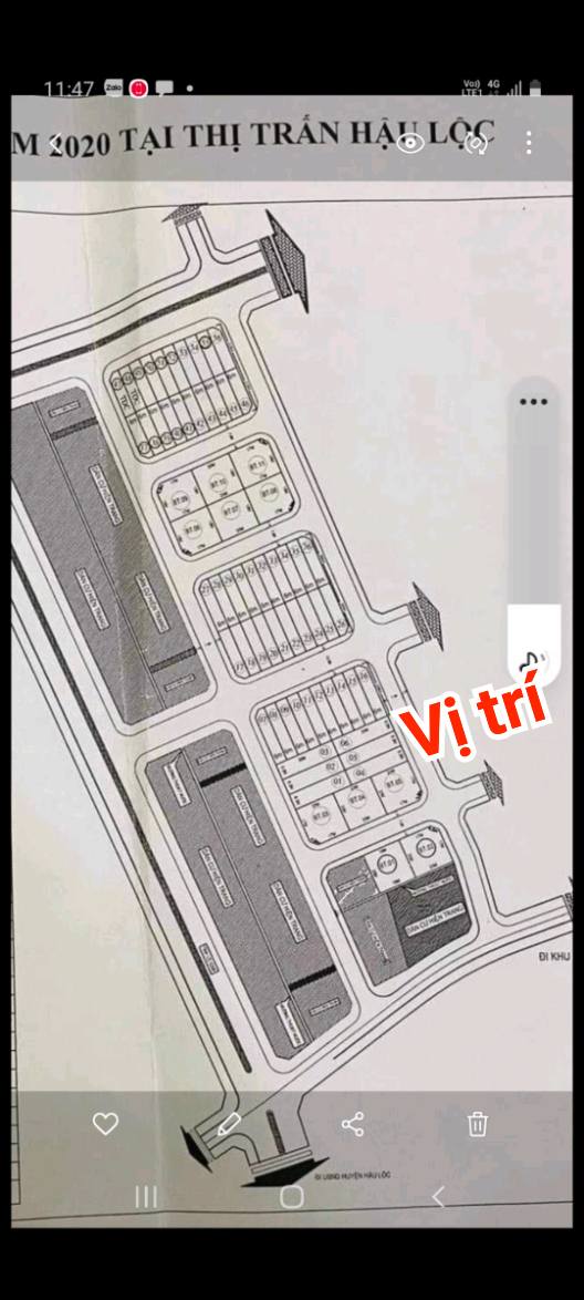 Đất nền Phú Cường 240m² - Mặt tiền 8m, Vị trí đắc địa Hậu Lộc